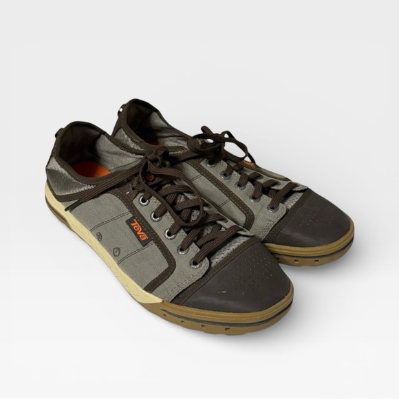 Teva Gray and Orange Women's Shoes - Picture 3 of 6